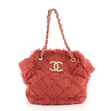 Chanel Nature Tote Quilted Tweed