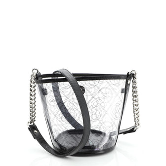 Chanel Coco Logo Bucket Bag Printed PVC Small