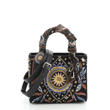 Christian Dior Nature Ballet Lady Dior Embroidered Fabric Medium