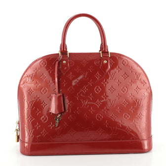 Louis Vuitton Alma Handbag Monogram Vernis GM