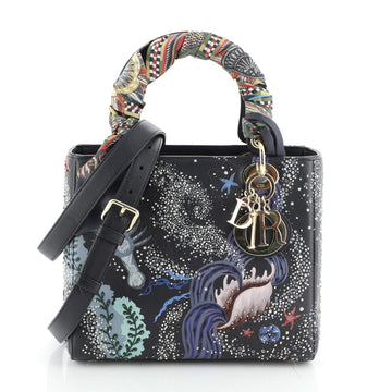 Christian Dior Nature Ballet Lady Dior Beaded Leather Medium