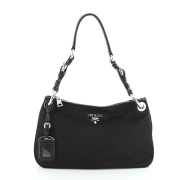 Prada Ring Shoulder Bag Tessuto Medium