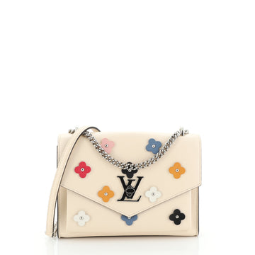 Louis Vuitton Mylockme Handbag Flower Embellished Leather BB
