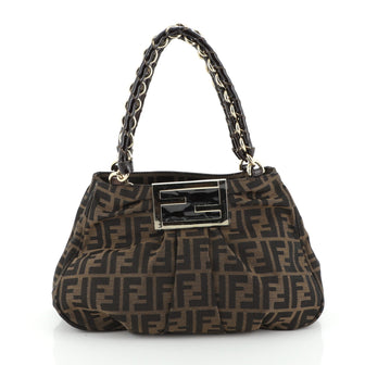 Fendi Mia Tote Zucca Canvas Small