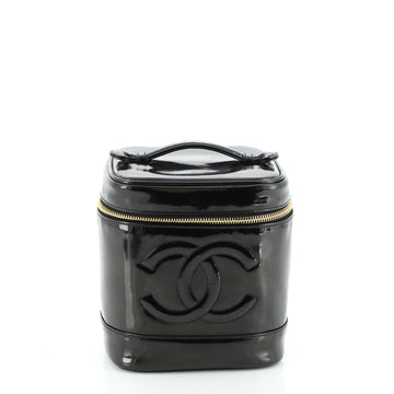 Chanel Vintage Timeless Cosmetic Case Patent Tall
