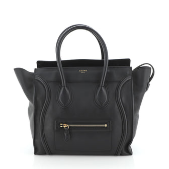 Celine Luggage Bag Smooth Leather Mini
