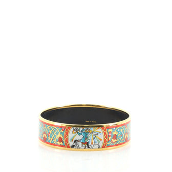 Hermes Bangle Printed Enamel GM