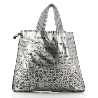 Chanel Unlimited Zip Around Tote Printed Nylon Large