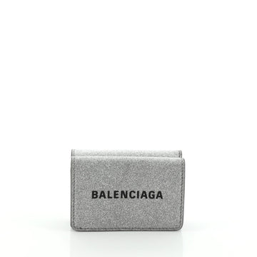 Balenciaga Coin Wallet Glitter Leather