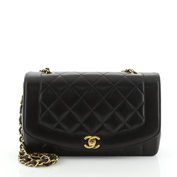 Chanel Vintage Diana Flap Bag Quilted Lambskin Medium