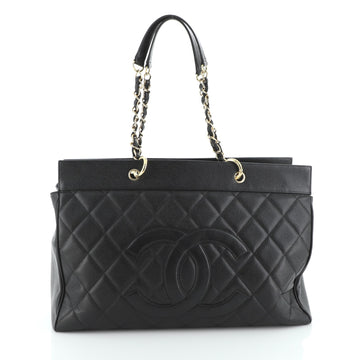 Chanel Vintage Timeless Weekender Bag Quilted Caviar Large