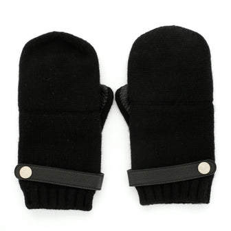 Hermes Lionel Mittens Cashmere with Leather