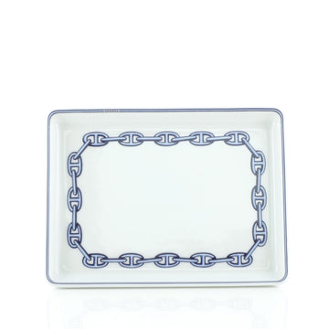 Hermes Chaine d'Ancre Sushi Plate Porcelain