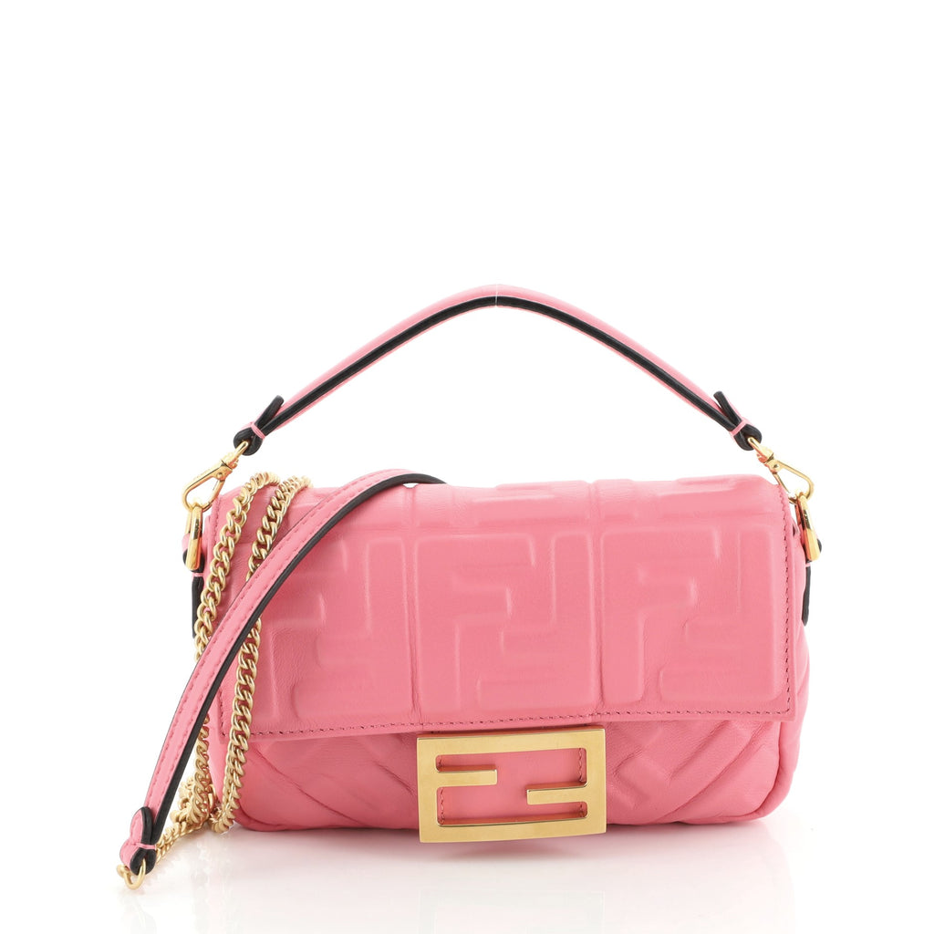 Baguette Mini Leather Pink