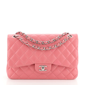 Chanel Classic Double Flap Bag Quilted Lambskin Jumbo