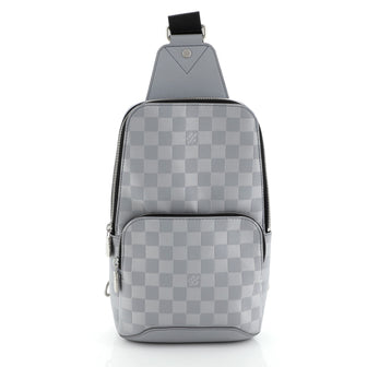 Louis Vuitton Avenue Sling Bag Damier Infini Leather Gray 557707
