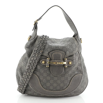 Gucci New Pelham Shoulder Bag Guccissima Leather Large