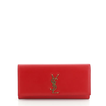 Saint Laurent Classic Monogram Clutch Leather Long