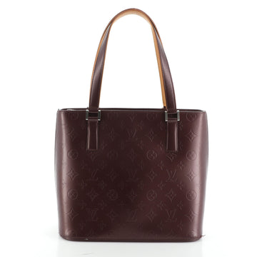 Louis Vuitton Mat Stockton Handbag Monogram Vernis