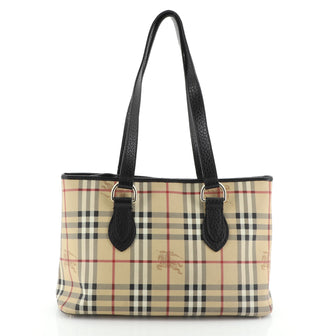 Burberry Regent Tote Haymarket Canvas