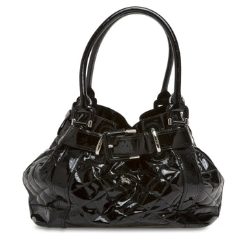 Burberry Beaton Bag Quilted Patent Large