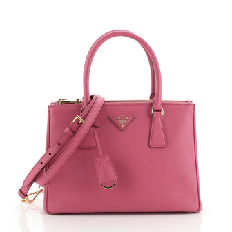 Prada Galleria Double Zip Tote Saffiano Leather Small