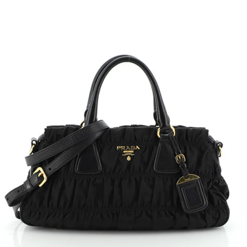 Prada Gaufre Convertible Tote Tessuto Medium