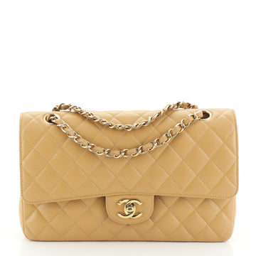 Chanel Vintage Classic Double Flap Bag Quilted Caviar Medium
