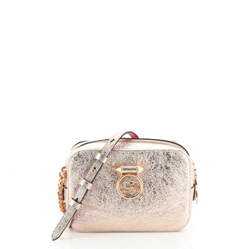 Christian Louboutin Rubylou Crossbody Bag Metallic Leather Mini