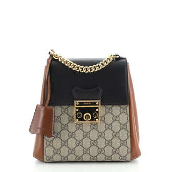 Gucci Padlock Backpack GG Coated Canvas and Leather Mini