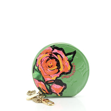 Louis Vuitton Chapeau Coin Purse Limited Edition Monogram Vernis Roses