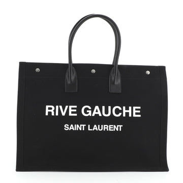 Saint Laurent Rive Gauche Shopper Tote Canvas Large