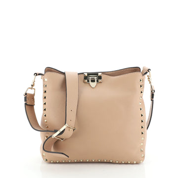 Valentino Rockstud Flip Lock Messenger Bag Leather Small