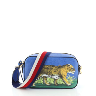 Gucci Zip Camera Bag Animal Print Leather
