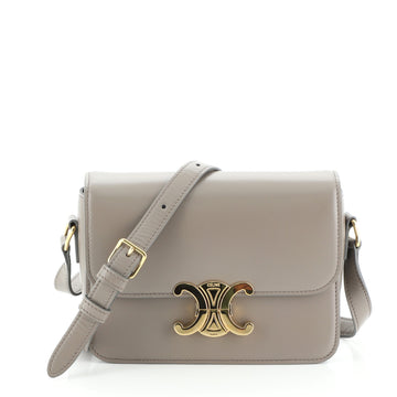 Celine Triomphe Shoulder Bag Smooth Calfskin Teen