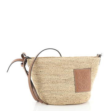 Loewe Pochette Woven Raffia