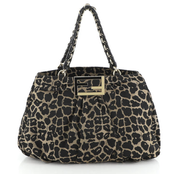 Fendi Mia Tote Printed Fabric Large
