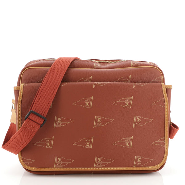 Louis Vuitton Cup Calvi Messenger Bag Coated Canvas Red 5586688