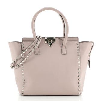Valentino Rockstud Tote Rigid Leather Medium