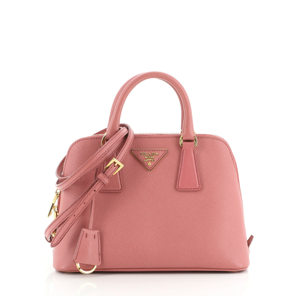 Prada Promenade Bag Saffiano Leather Small Pink 463941