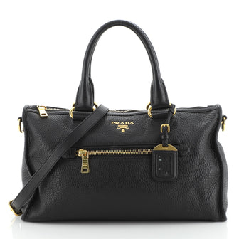Prada Convertible Boston Bag Vitello Daino Medium