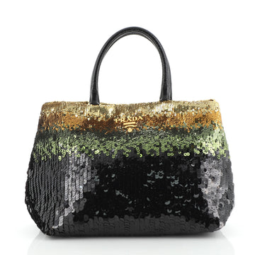 Prada Open Shopping Tote Sequins Medium