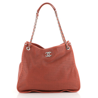 Chanel Up In The Air Tote Perforated Leather