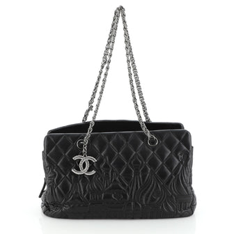 Chanel Paris-Moscow Red Square Tote Quilted Lambskin Medium