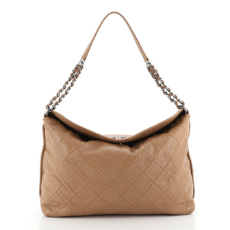Chanel French Riviera Hobo Quilted Caviar Large
