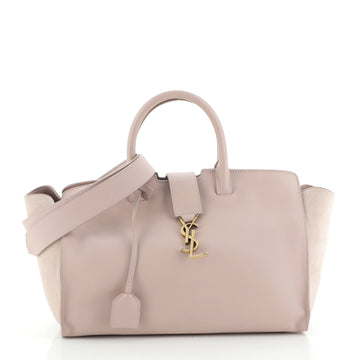 Saint Laurent Monogram Cabas Downtown Leather with Suede Small