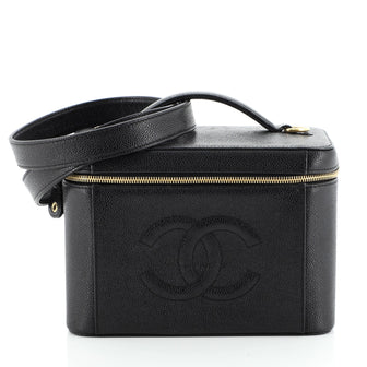Chanel Vintage Timeless Vanity Case Caviar Small
