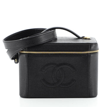 Chanel Vintage Timeless Vanity Case Caviar Small