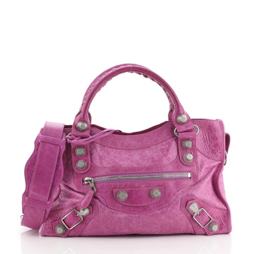 Balenciaga City Giant Studs Bag Leather Medium
