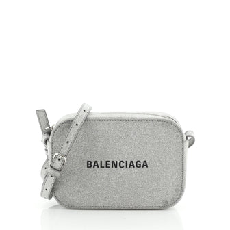 Balenciaga Everyday Crossbody Bag Glitter Leather XS